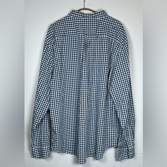 Old Navy Blue and White Casual Gingham Shirt. Size XXL - Picture 2 of 7